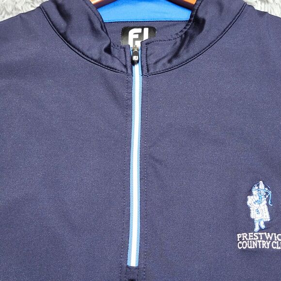 FootJoy Prestwick Country Club Vest Mens XL Blue Sleeveless Golf Pullover FJ - Picture 3 of 11